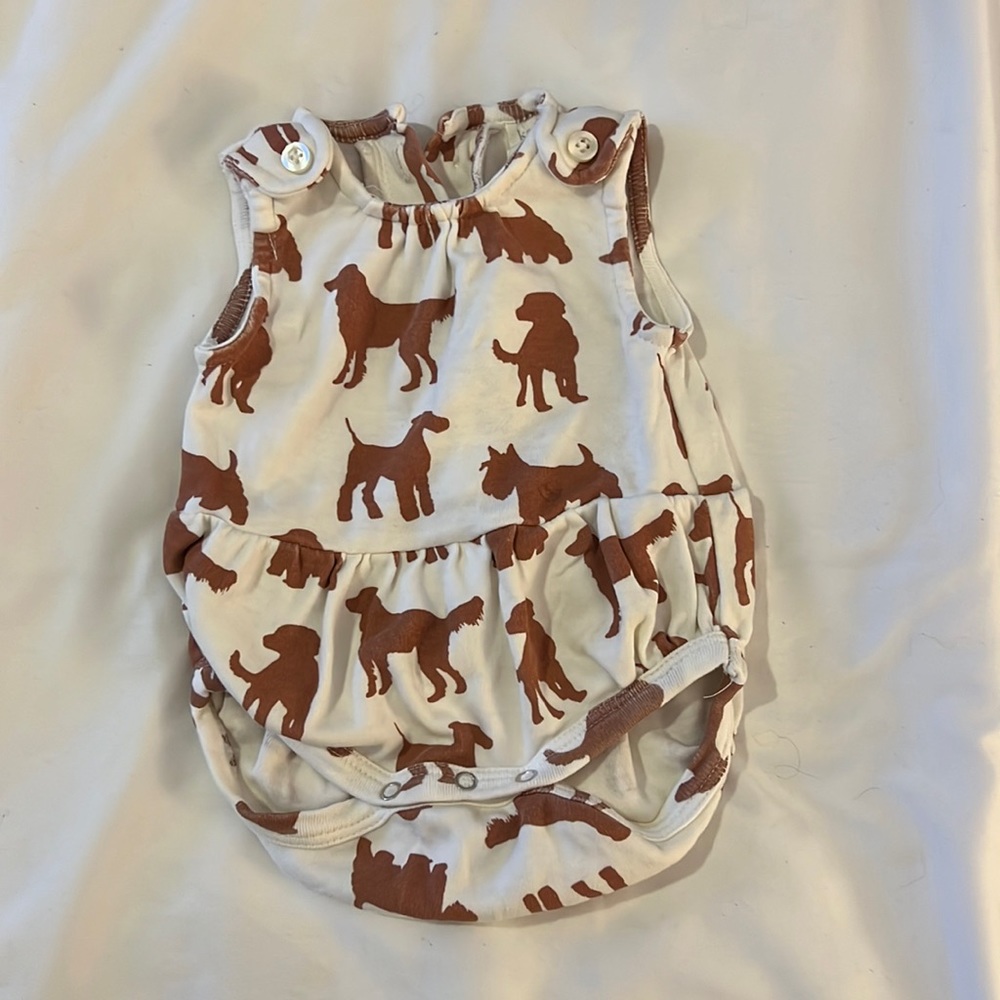 Kate Quinn Dog Print Bubble Romper
